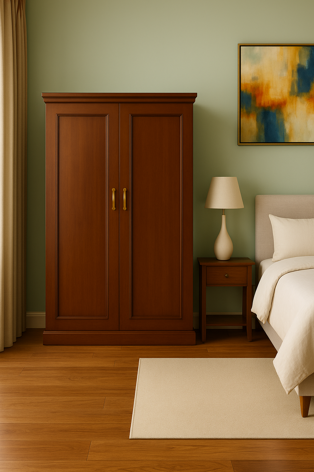 Classic Wooden Wardrobe