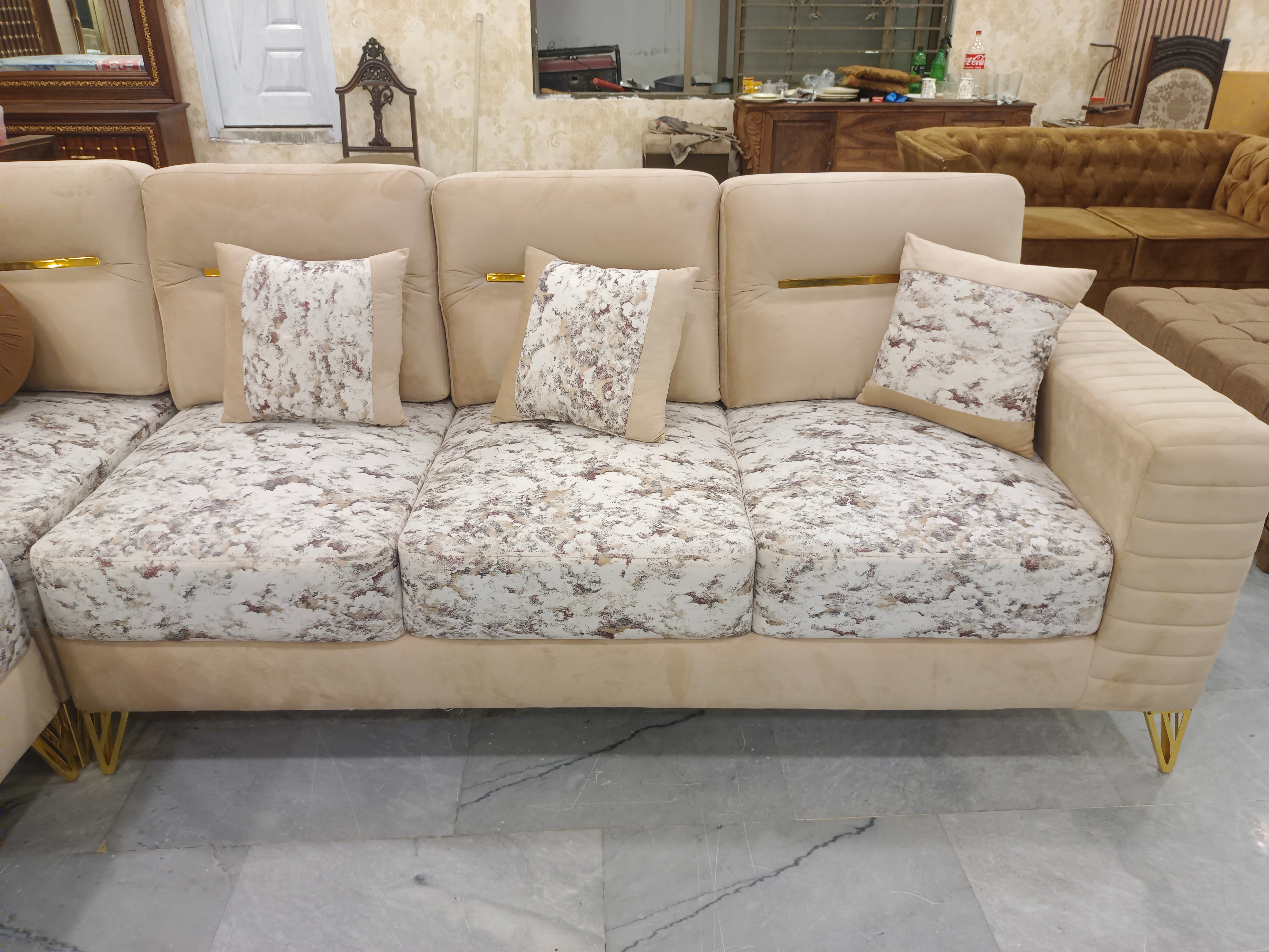 Floral Bliss Corner Sofa