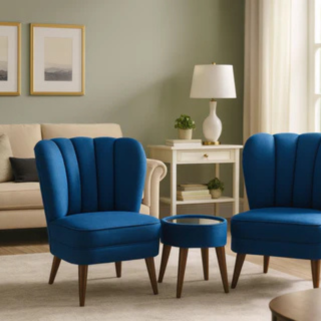 Azure Bedroom Chair