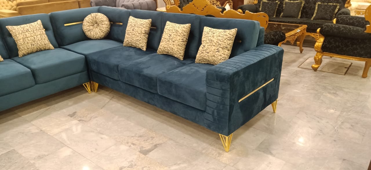 Velvet Haven Corner Sofa