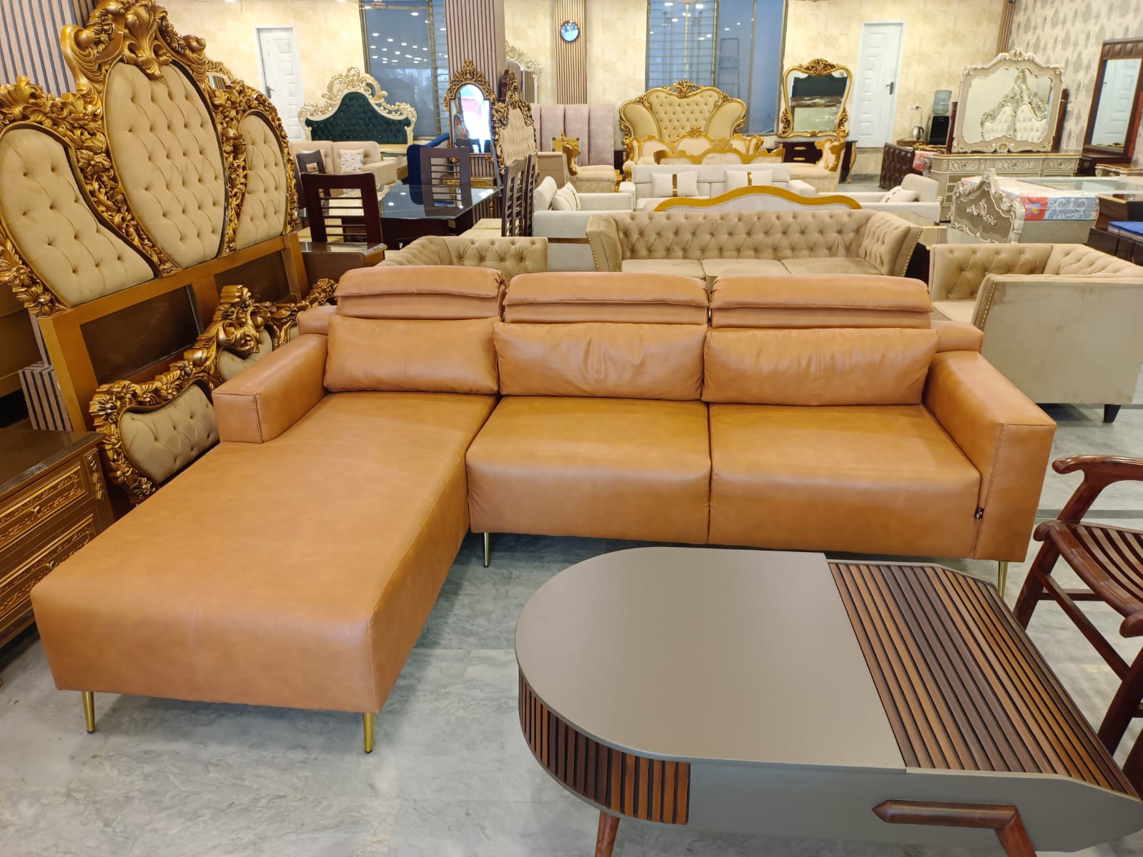 Luxe Leather Corner Sofa