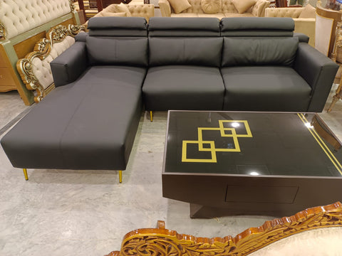 Luxe Leather Corner Sofa